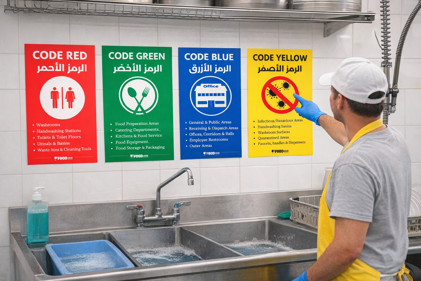 Cleaning Tools Color Chart