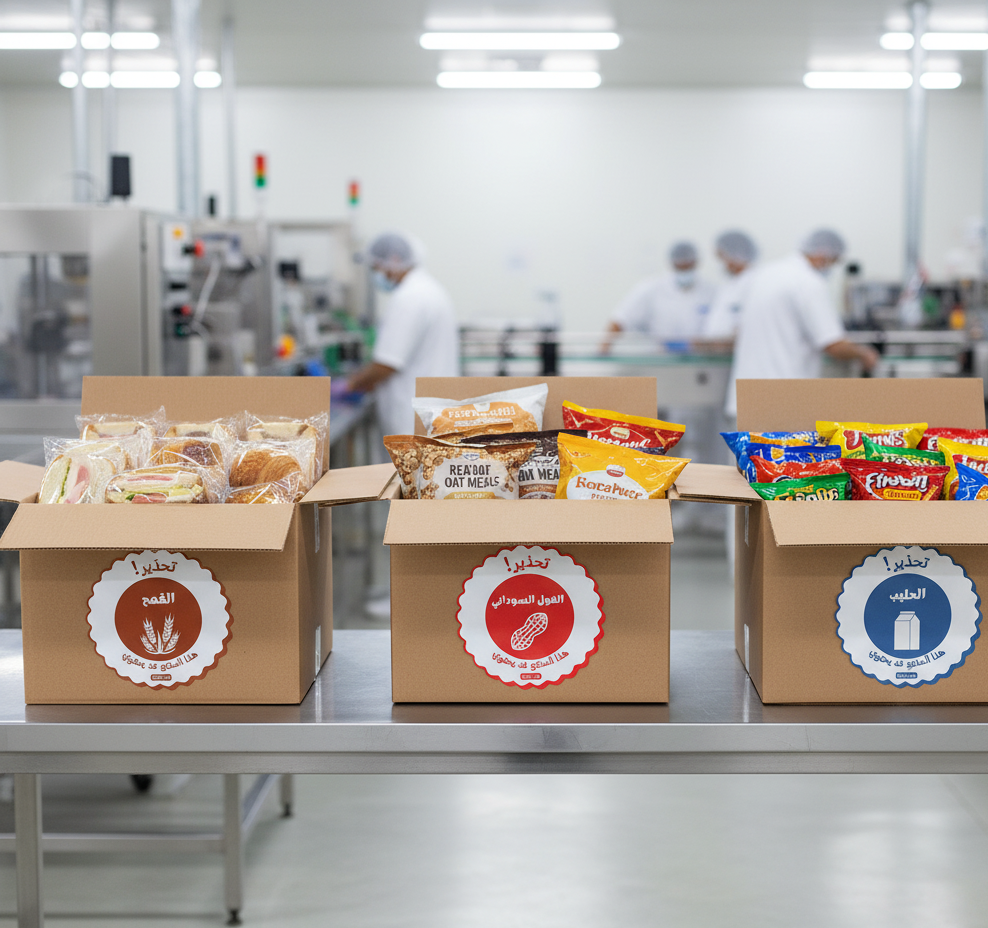 Food Allergen Dot Labels