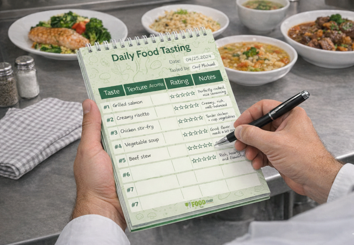 Daily Food Tasting Notepad