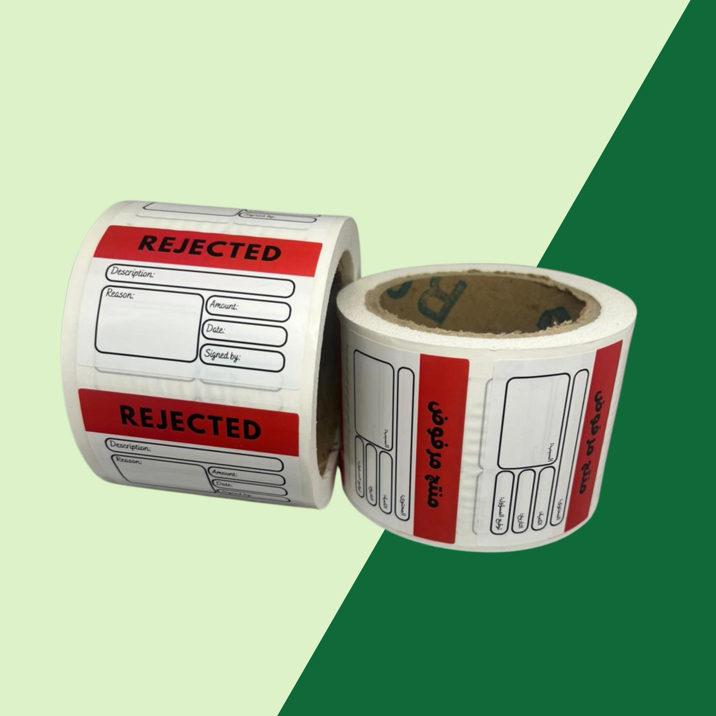 Rejected Tag Label