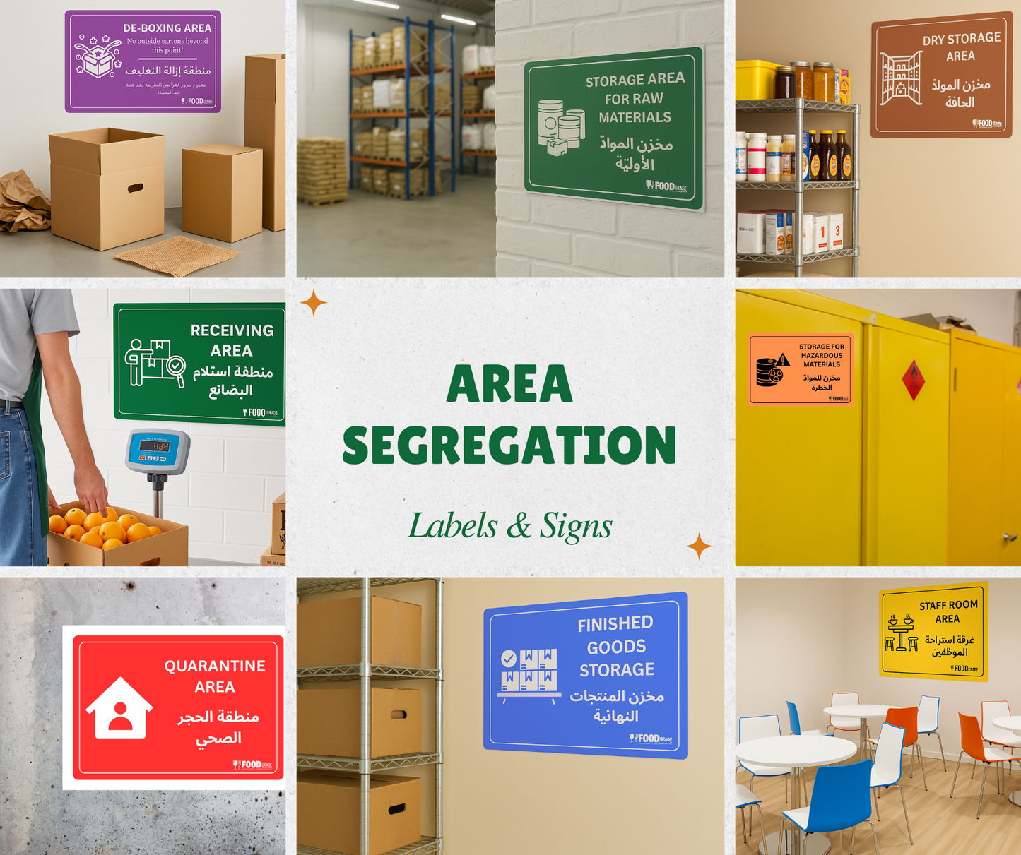 Area Segregation Label Booklet