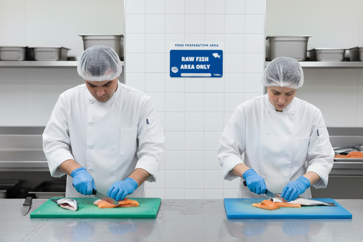 Food Preparation Area Signs