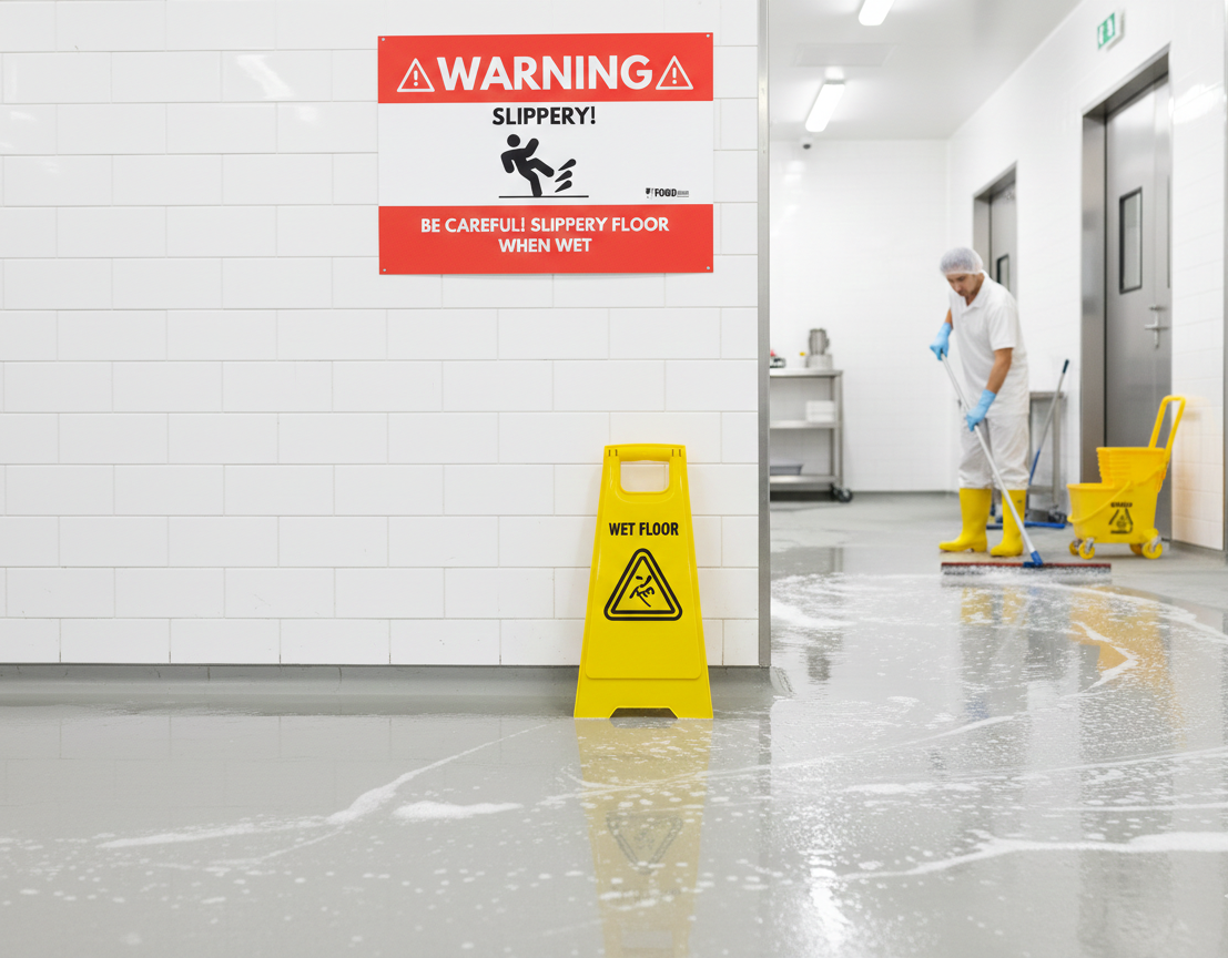 Slippery Floor Warning Sign