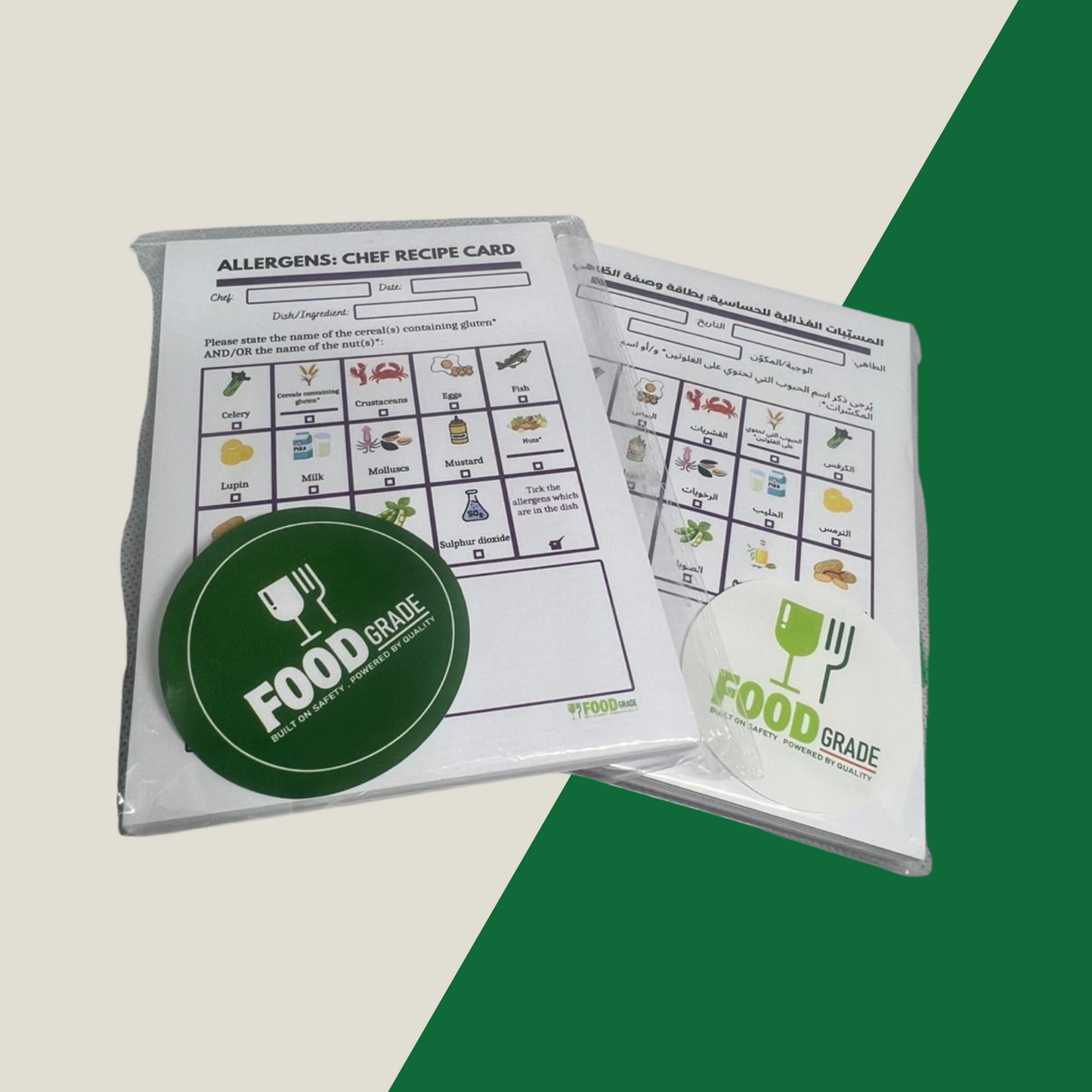 Allergens: Chef Recipe Notepads