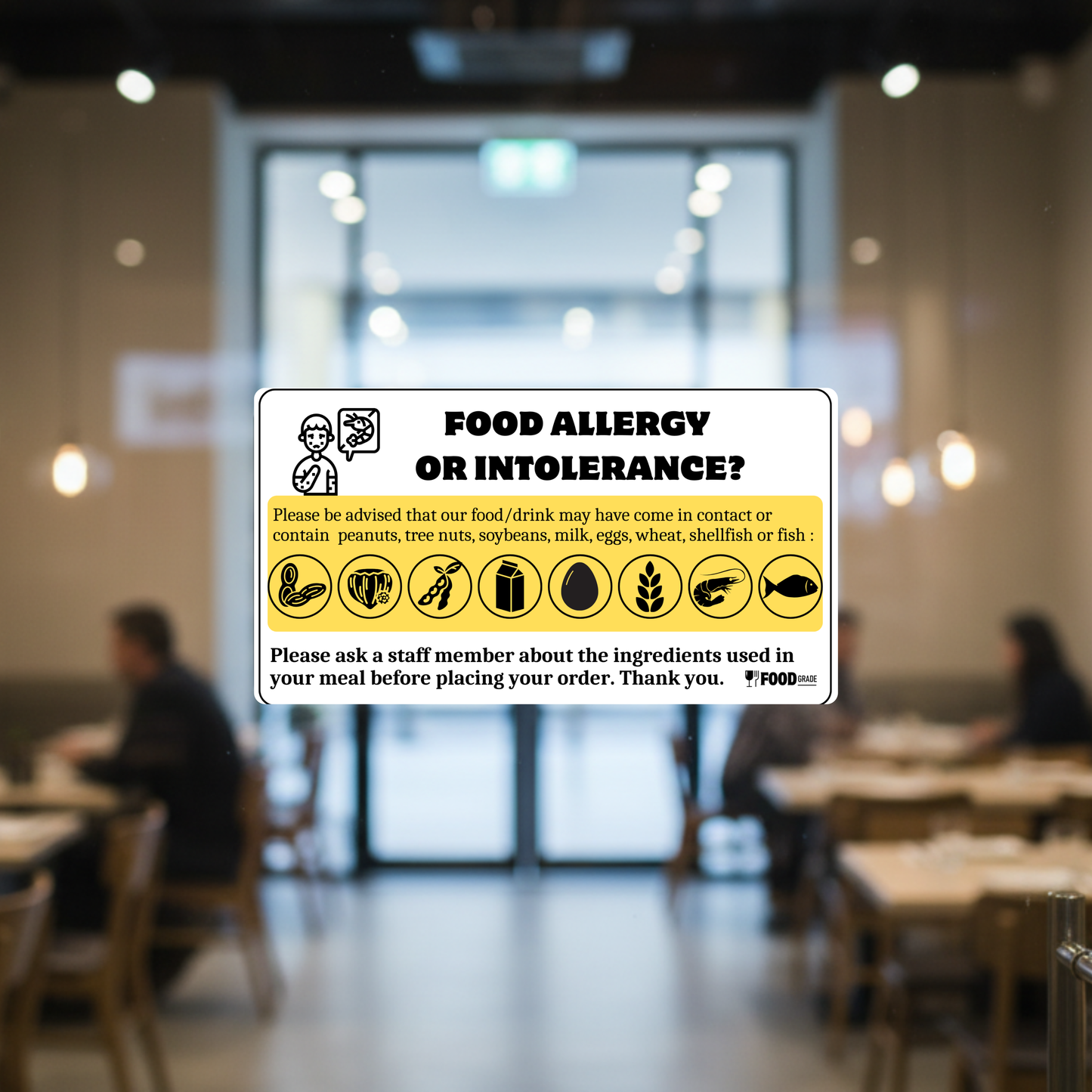 Food Allergy Sign